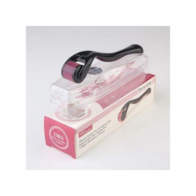 Derma Roller Micro Needle Roller For Internal Skin Regeneration, Anti-Ageing Treatment, Anti-Wrinkle, Cellulite, Scars, Stretch Marks, Stainless Steel, 540 Needles (0.5mm)