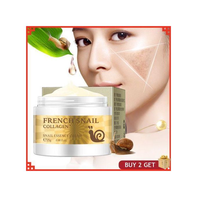 French Snail Nourishing Collagen And Anti Wrinkle Skin Care Cream Tighten Pores Anti Aging Cream 25g
