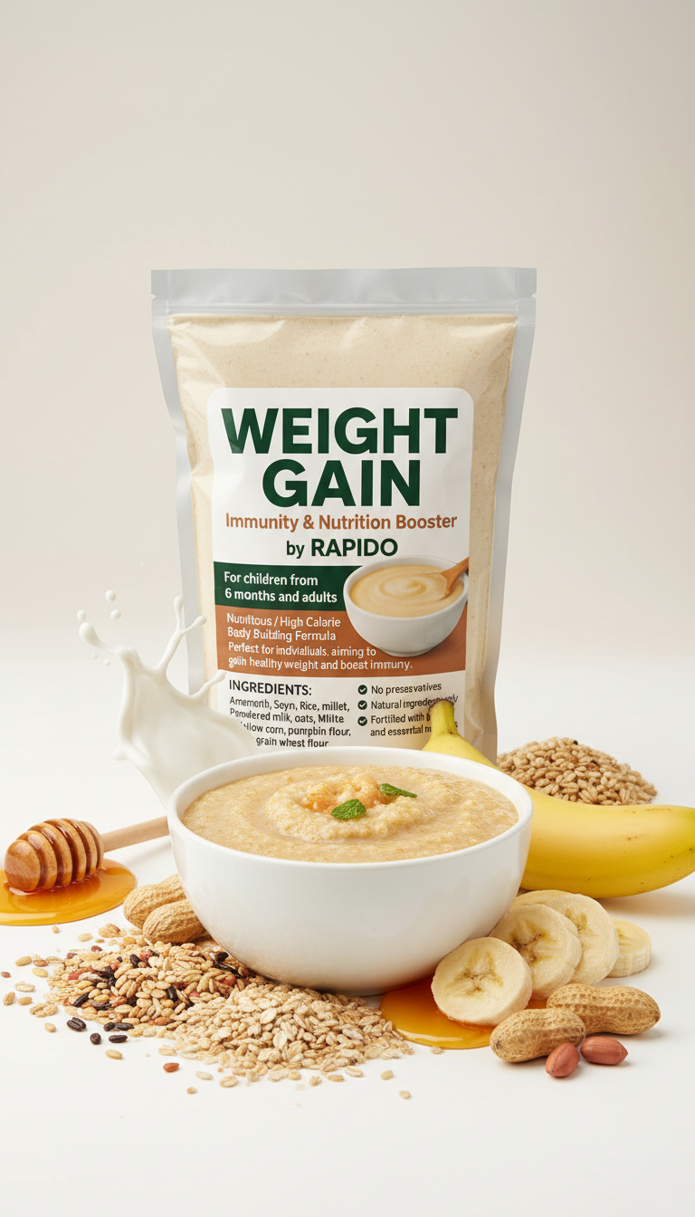 AA RAPIDO WEIGHT GAIN PORRIDGE For Adults And Children Men And Women – 1KG