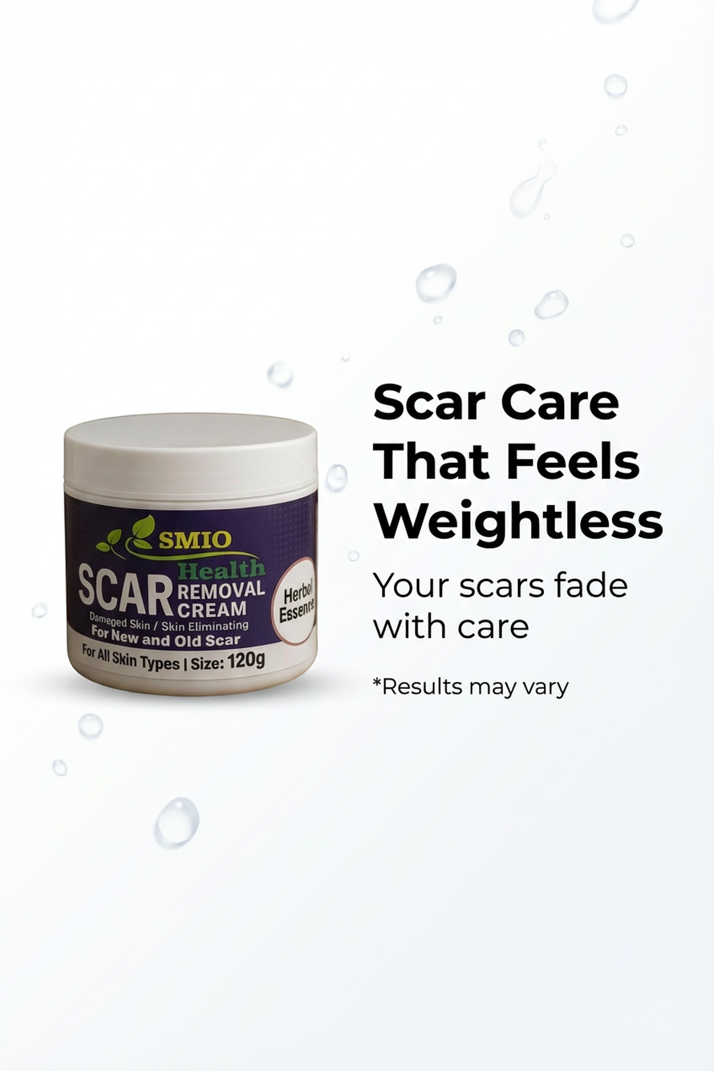 AA SMIO HEALTH Rapid Scar Remover Old And New Scars Achieve Smooth, Scar-Free Skin 120g Keloids Remover