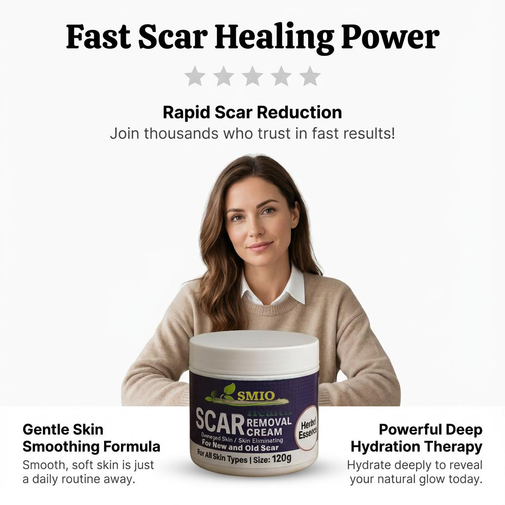 AA SMIO HEALTH Rapid Scar Remover Old And New Scars Achieve Smooth, Scar-Free Skin 120g Keloids Remover