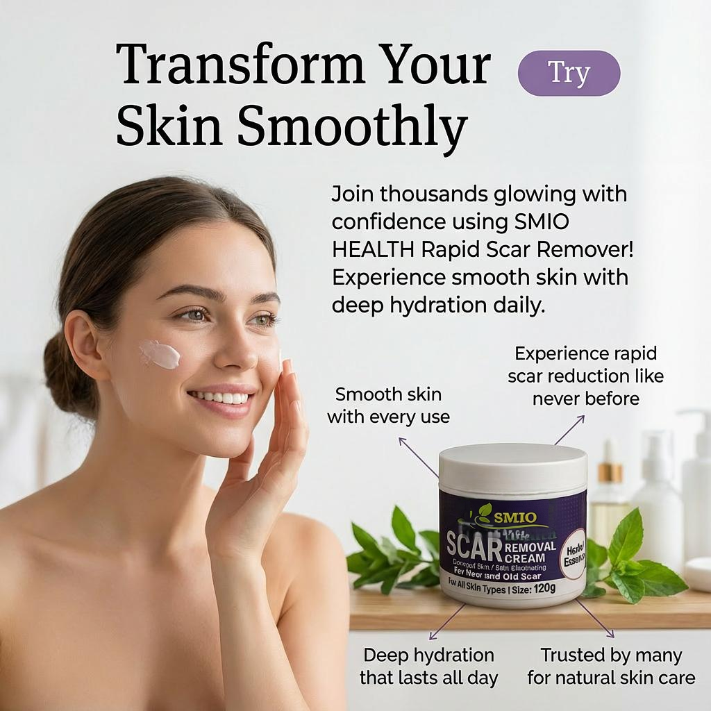 AA SMIO HEALTH Rapid Scar Remover Old And New Scars Achieve Smooth, Scar-Free Skin 120g Keloids Remover